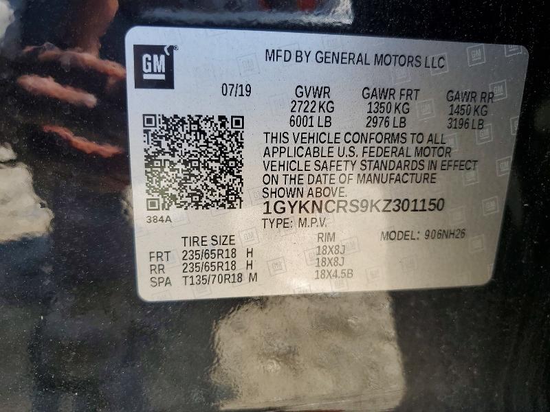 Aukcja sprzedaży 2019 Cadillac Xt5, vin: 1GYKNCRS9KZ301150, numer aukcji: 65711446