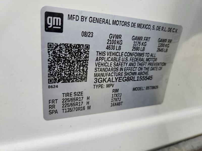 Продаж на аукціоні авто 2024 Gmc Terrain, vin: 3GKALYEG8RL155545, номер лоту: 65155076