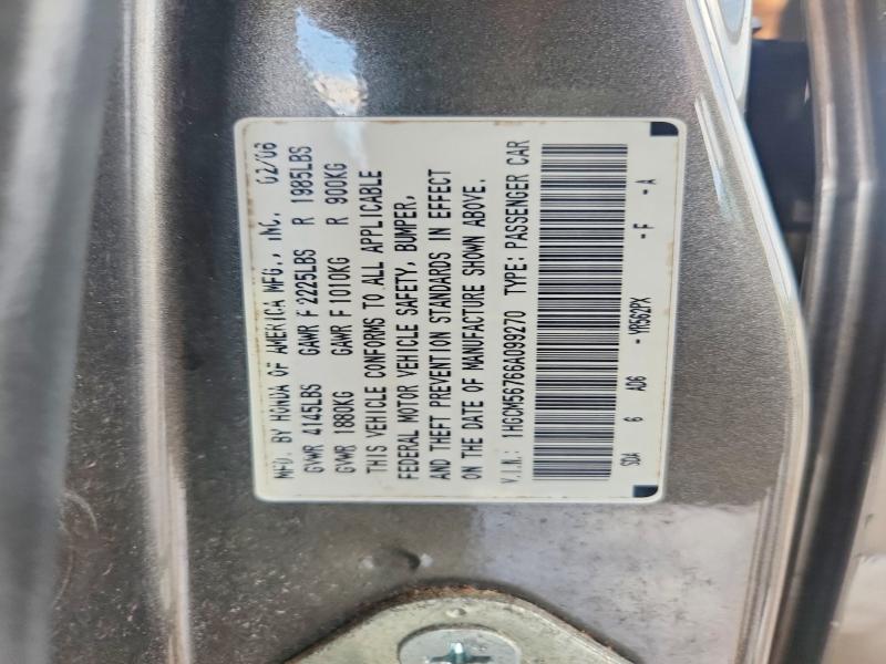 Продажа на аукционе авто 2006 Honda Accord, vin: 1HGCM56766A099270, номер лота: 64053146