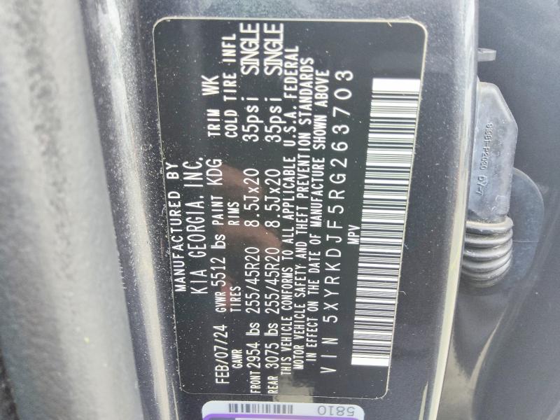 Продаж на аукціоні авто 2024 Kia Sorento, vin: 5XYRKDJF5RG263703, номер лоту: 66188406