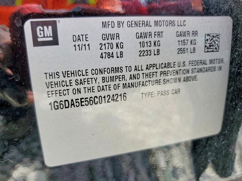 Продажа на аукционе авто 2012 Cadillac Cts, vin: 1G6DA5E56C0124216, номер лота: 66374796