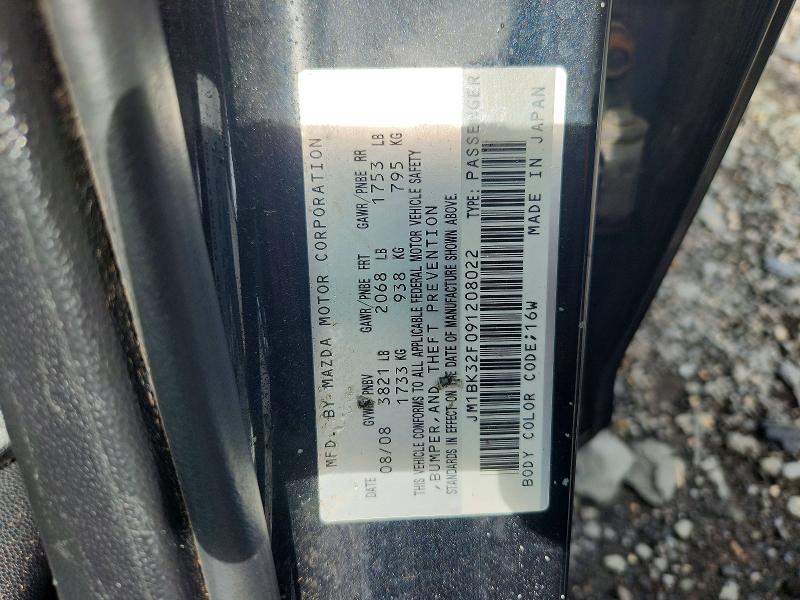 Продаж на аукціоні авто 2009 Mazda 3, vin: JM1BK32F091208022, номер лоту: 65629836