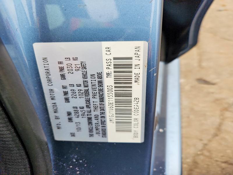 Продаж на аукціоні авто 2014 Mazda 6, vin: JM1GJ1V60E1155003, номер лоту: 65810366
