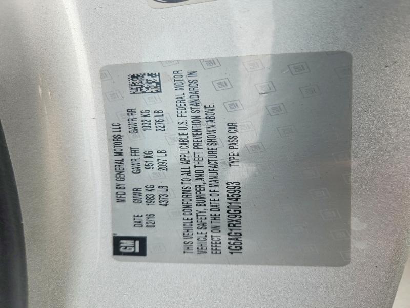 Aukcja sprzedaży 2016 Cadillac Ats, vin: 1G6AG1RX9G0145993, numer aukcji: 67331076