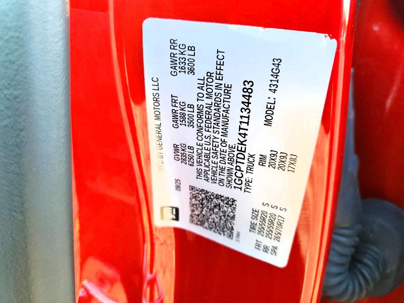 Aukcja sprzedaży 2026 Chevrolet Colorado, vin: 1GCPTDEK4T1134483, numer aukcji: 66918496