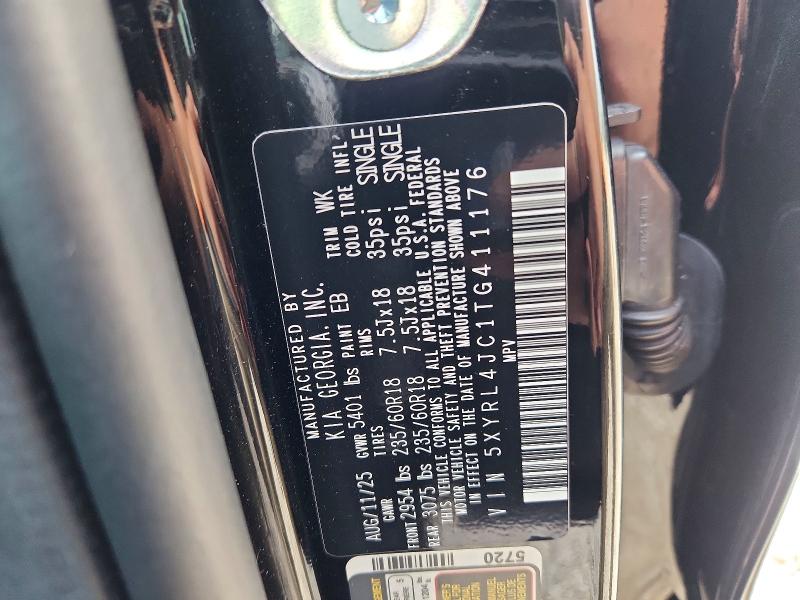 65950646 :رقم المزاد ، 5XYRL4JC1TG411176 vin ، 2026 Kia Sorento مزاد بيع