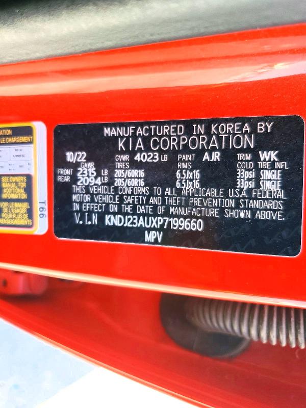 Aukcja sprzedaży 2023 Kia Soul, vin: KNDJ23AUXP7199660, numer aukcji: 65494876