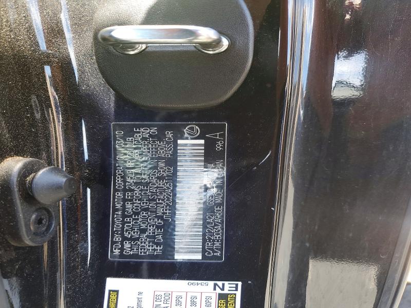 2010 Lexus Is 250c მანქანა იყიდება აუქციონზე, vin: JTHFF2C22A2511702, აუქციონის ნომერი: 65950396