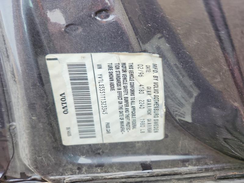 65331596 :رقم المزاد ، YV1LS5551T1323345 vin ، 1996 Volvo 850 مزاد بيع