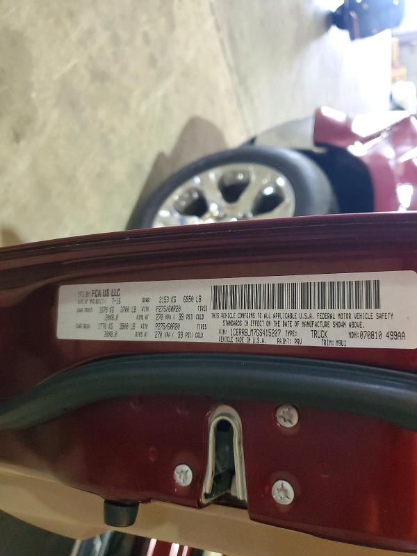 66419346 :رقم المزاد ، 1C6RR6LM7GS415207 vin ، 2016 Ram 1500 مزاد بيع