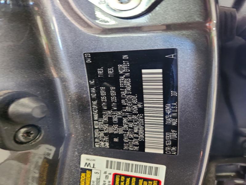 66214526 :رقم المزاد ، 5TDKDRBH6PS508145 vin ، 2023 Toyota Highlander مزاد بيع