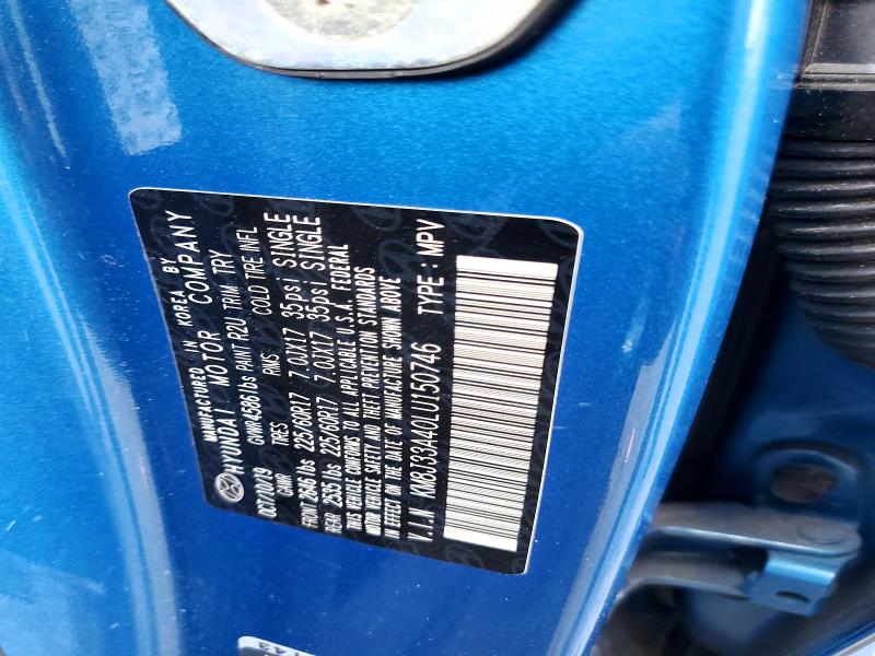 Продаж на аукціоні авто 2020 Hyundai Tucson, vin: KM8J33A40LU150746, номер лоту: 65605646