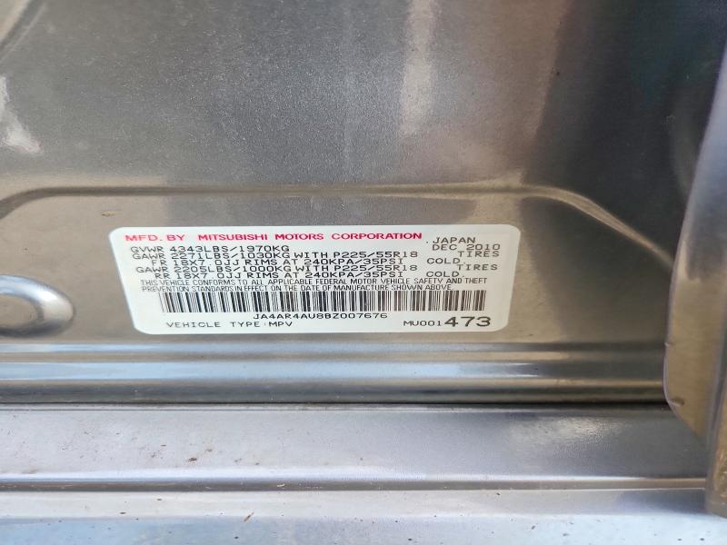 Aukcja sprzedaży 2011 Mitsubishi Outlander Sport, vin: JA4AR4AU8BZ007676, numer aukcji: 65397606