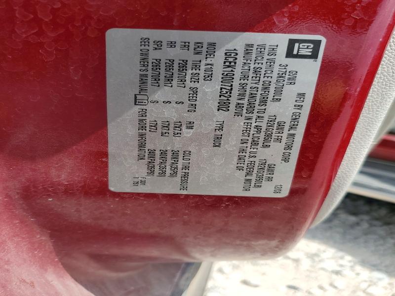Aukcja sprzedaży 2007 Chevrolet Silverado, vin: 1GCEK19007Z521802, numer aukcji: 64419386