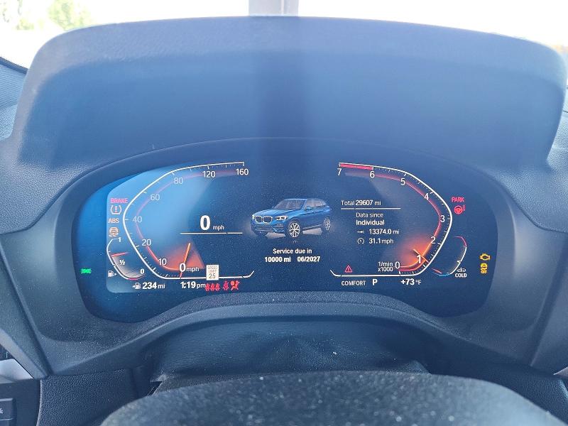 2021 Bmw X3 მანქანა იყიდება აუქციონზე, vin: 5UXTY5C03M9G88643, აუქციონის ნომერი: 65380926