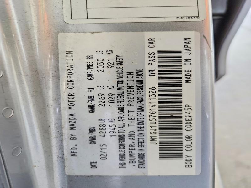 Продажа на аукционе авто 2016 Mazda 6, vin: JM1GJ1U57G1411326, номер лота: 66765136