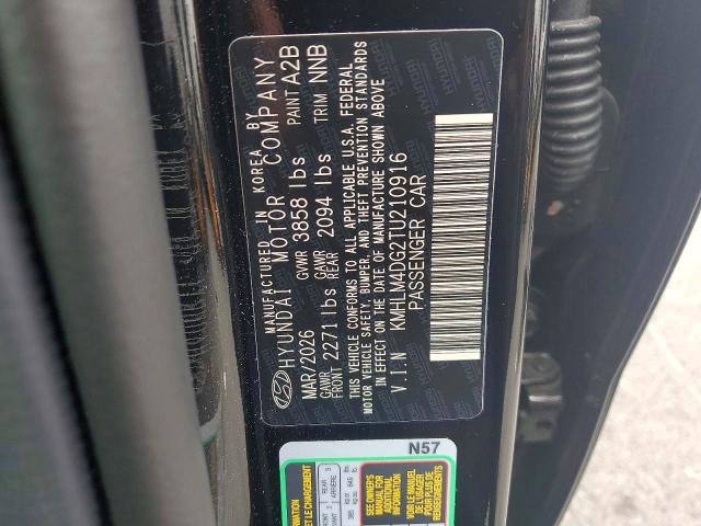 64764466 :رقم المزاد ، KMHLM4DG2TU210916 vin ، 2026 Hyundai Elantra مزاد بيع