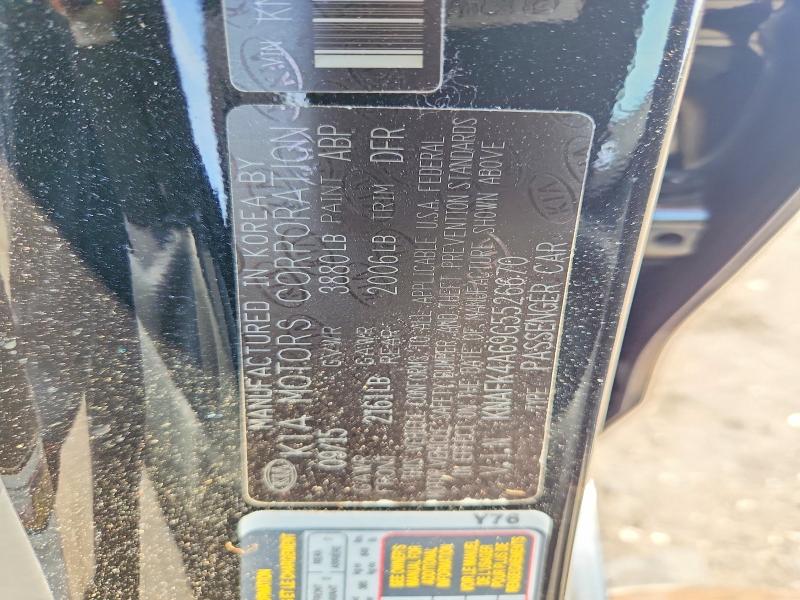 2016 Kia Forte მანქანა იყიდება აუქციონზე, vin: KNAFK4A69G5526670, აუქციონის ნომერი: 65165926