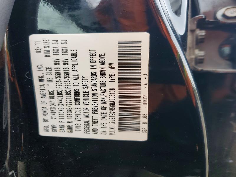 2011 Acura Rdx მანქანა იყიდება აუქციონზე, vin: 5J8TB2H56BA005138, აუქციონის ნომერი: 64475396