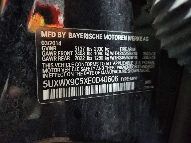 Aukcja sprzedaży 2014 Bmw X3, vin: 5UXWX9C5XE0D40606, numer aukcji: 66032846