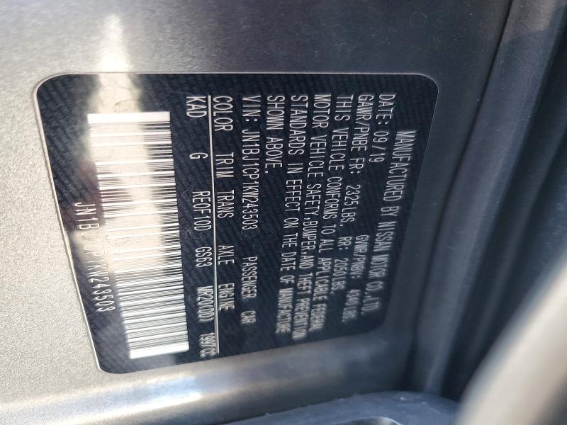 Aukcja sprzedaży 2019 Nissan Rogue Sport, vin: JN1BJ1CP1KW243503, numer aukcji: 66921106
