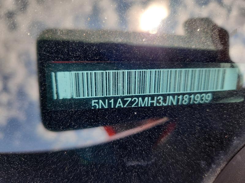 Продаж на аукціоні авто 2018 Nissan Murano, vin: 5N1AZ2MH3JN181939, номер лоту: 66516106
