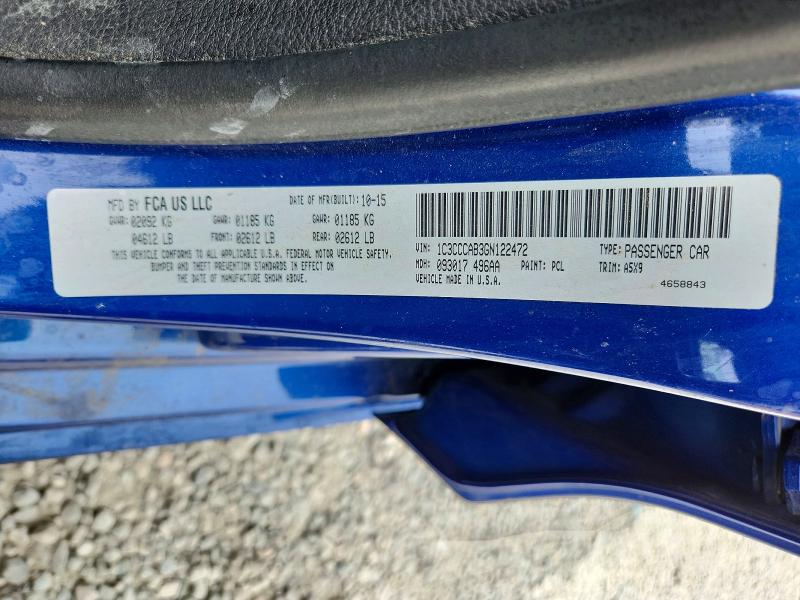 Продажа на аукционе авто 2016 Chrysler 200, vin: 1C3CCCAB3GN122472, номер лота: 65957576