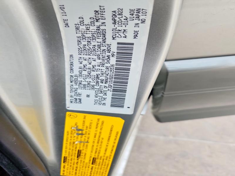 Aukcja sprzedaży 2002 Lexus Rx, vin: JTJGF10U920125536, numer aukcji: 63199656