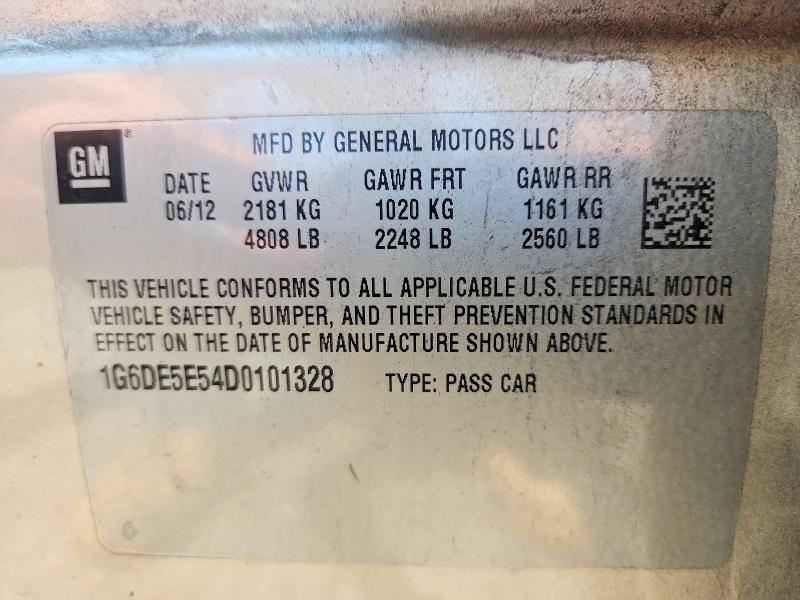 64433426 :رقم المزاد ، 1G6DE5E54D0101328 vin ، 2013 Cadillac Cts مزاد بيع