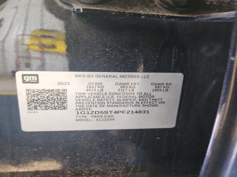 66346676 :رقم المزاد ، 1G1ZD5ST4PF214831 vin ، 2023 Chevrolet Malibu مزاد بيع