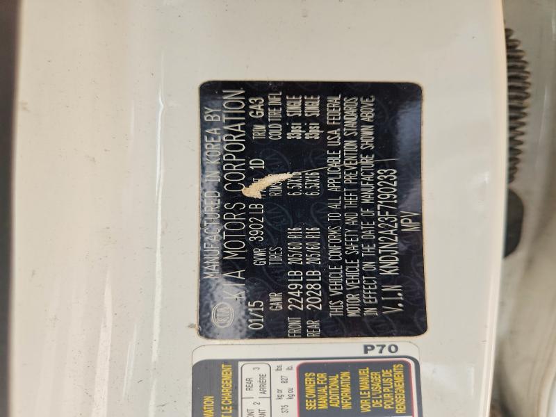 2015 Kia Soul მანქანა იყიდება აუქციონზე, vin: KNDJN2A23F7190233, აუქციონის ნომერი: 63835416