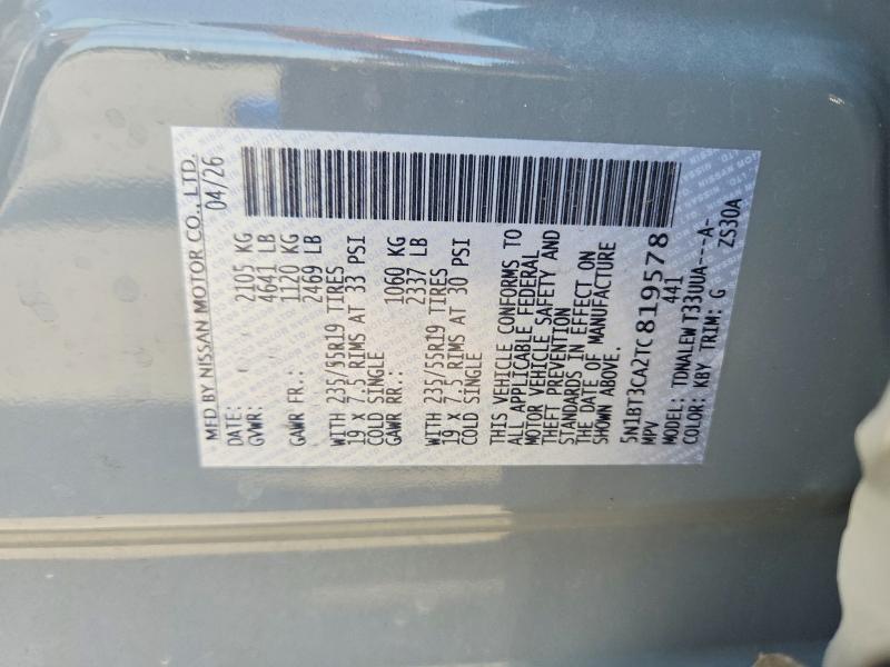 Продаж на аукціоні авто 2026 Nissan Rogue, vin: 5N1BT3CA2TC819578, номер лоту: 66487006