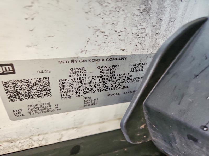 Aukcja sprzedaży 2024 Chevrolet Trax, vin: KL77LGE23RC035584, numer aukcji: 63591566