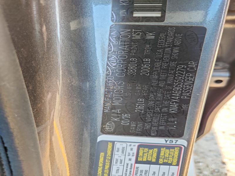 64617816 :رقم المزاد ، KNAFX4A69G5592279 vin ، 2016 Kia Forte مزاد بيع
