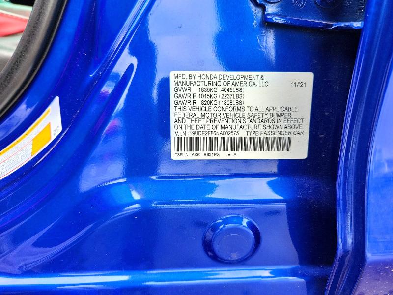 Продажа на аукционе авто 2022 Acura Ilx, vin: 19UDE2F86NA002575, номер лота: 64337796
