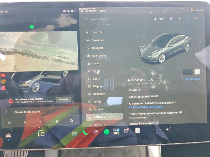 66104666 :رقم المزاد ، 5YJ3E1EA4MF082392 vin ، 2021 Tesla Model 3 مزاد بيع