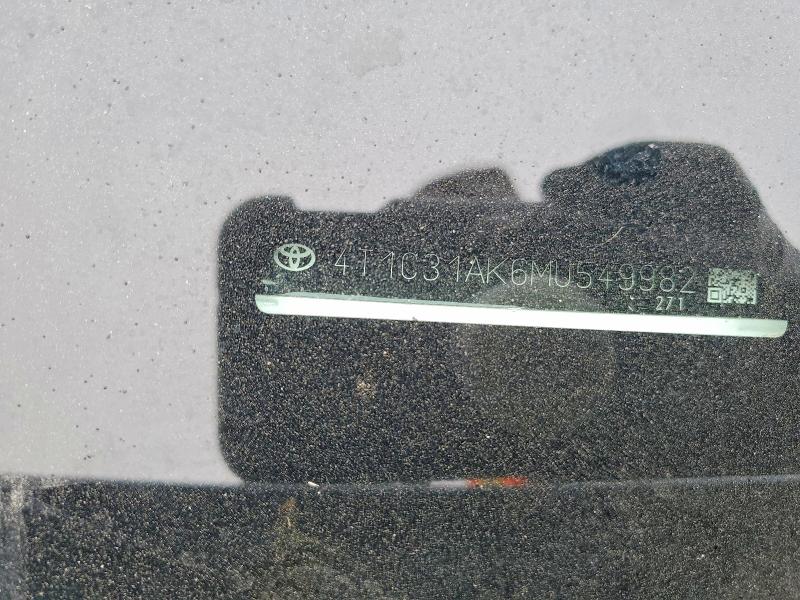 64553006 :رقم المزاد ، 4T1C31AK6MU549982 vin ، 2021 Toyota Camry مزاد بيع