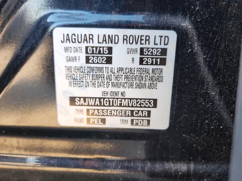 66405046 :رقم المزاد ، SAJWA1GT0FMV82553 vin ، 2015 Jaguar Xj مزاد بيع