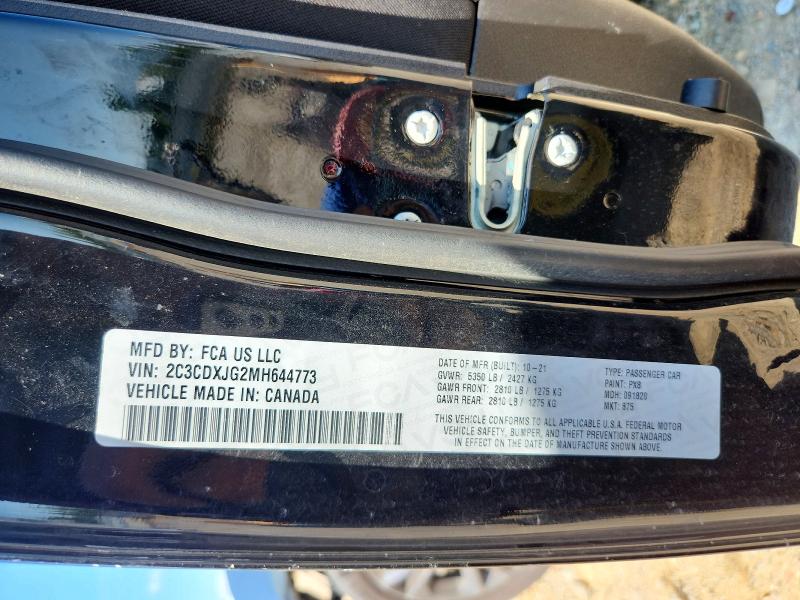 Aukcja sprzedaży 2021 Dodge Charger, vin: 2C3CDXJG2MH644773, numer aukcji: 64150576