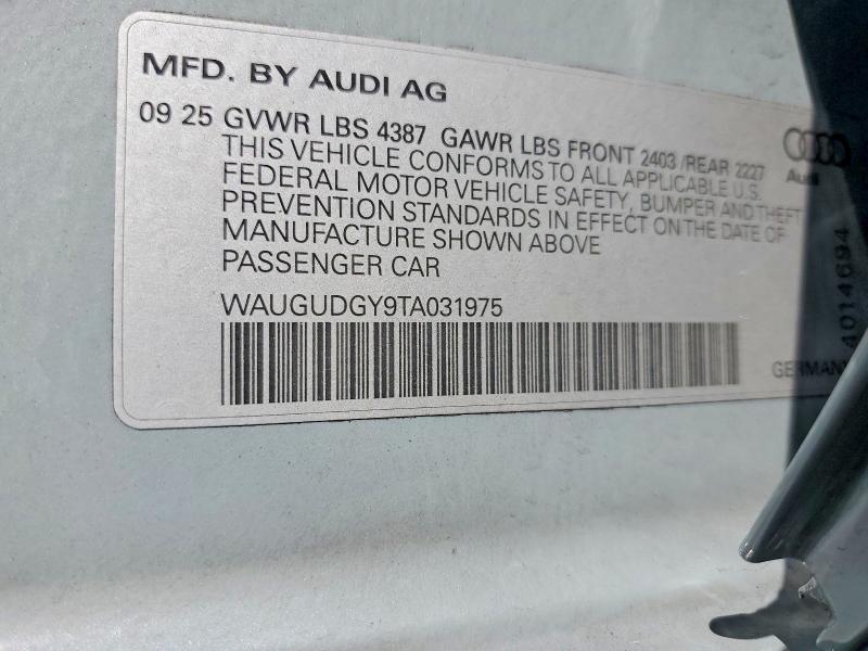 Продажа на аукционе авто 2026 Audi A3, vin: WAUGUDGY9TA031975, номер лота: 65034456