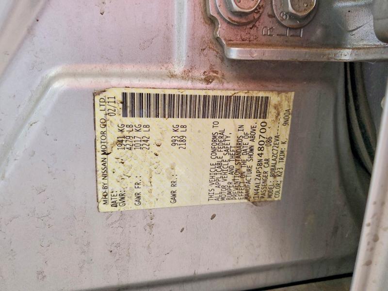 Aukcja sprzedaży 2011 Nissan Altima, vin: 1N4AL2AP5BN480700, numer aukcji: 66052126