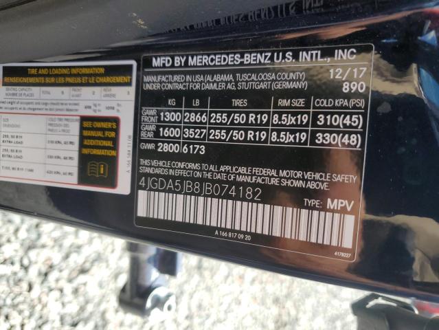 Aukcja sprzedaży 2018 Mercedes-benz Gle, vin: 4JGDA5JB8JB074182, numer aukcji: 65887936