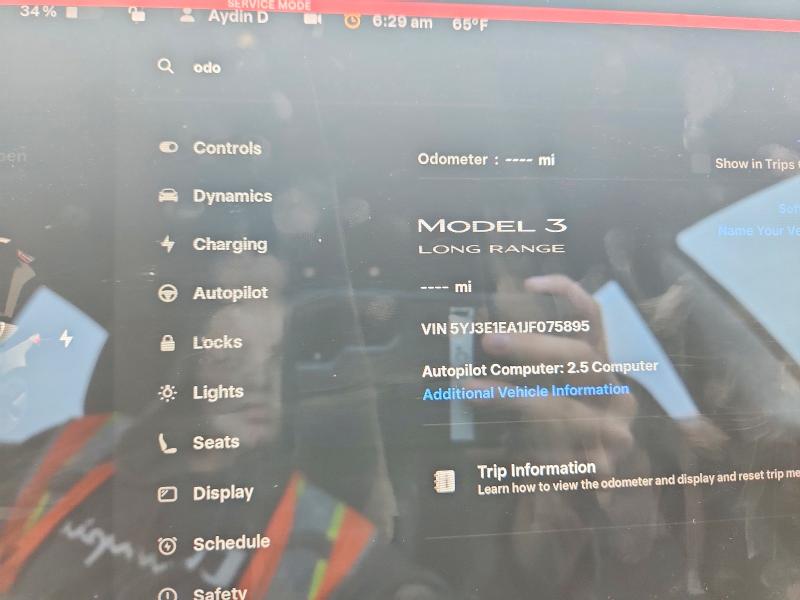 Продажа на аукционе авто 2018 Tesla Model 3, vin: 5YJ3E1EA1JF075895, номер лота: 64247016