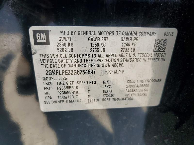 Продажа на аукционе авто 2016 Gmc Terrain, vin: 2GKFLPE32G6254697, номер лота: 63867616