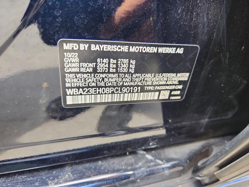 Aukcja sprzedaży 2023 Bmw 740, vin: WBA23EH08PCL90191, numer aukcji: 64274006