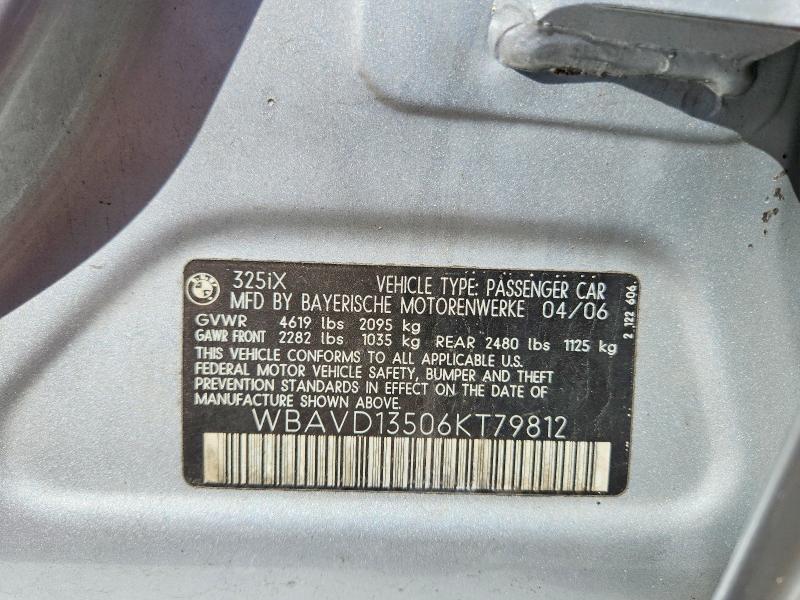 Продаж на аукціоні авто 2006 Bmw 325, vin: WBAVD13506KT79812, номер лоту: 65453016