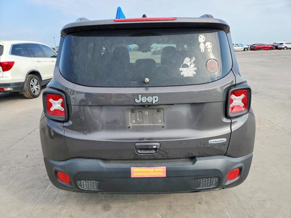 2018 Jeep Renegade მანქანა იყიდება აუქციონზე, vin: ZACCJABB1JPJ58855, აუქციონის ნომერი: 63688706