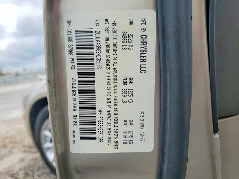Aukcja sprzedaży 2008 Chrysler 300, vin: 2C3LA43R08H135986, numer aukcji: 64100836