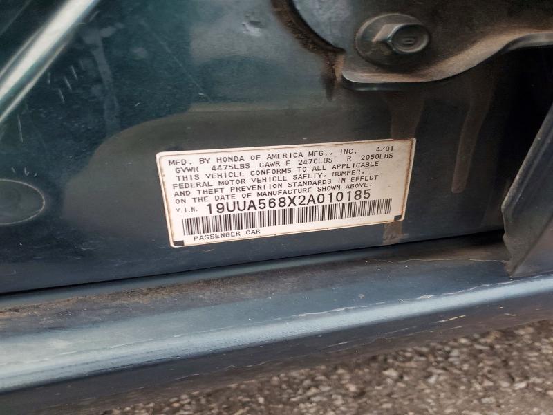 Aukcja sprzedaży 2002 Acura 3.2tl, vin: 19UUA568X2A010185, numer aukcji: 66892416