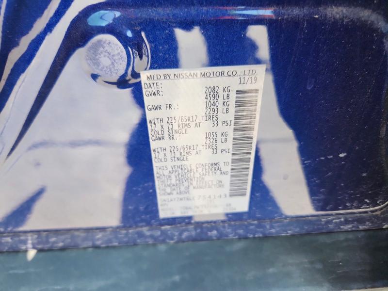 Продажа на аукционе авто 2020 Nissan Rogue, vin: 5N1AT2MT6LC754143, номер лота: 64604526
